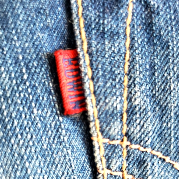 Edwin Vintage Flares Made in Japan Distressed Women NWOT Boho Gypsy Luxury - Picture 12 of 16